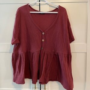 4XL SHEIN Waffle Knit Top, lightly worn